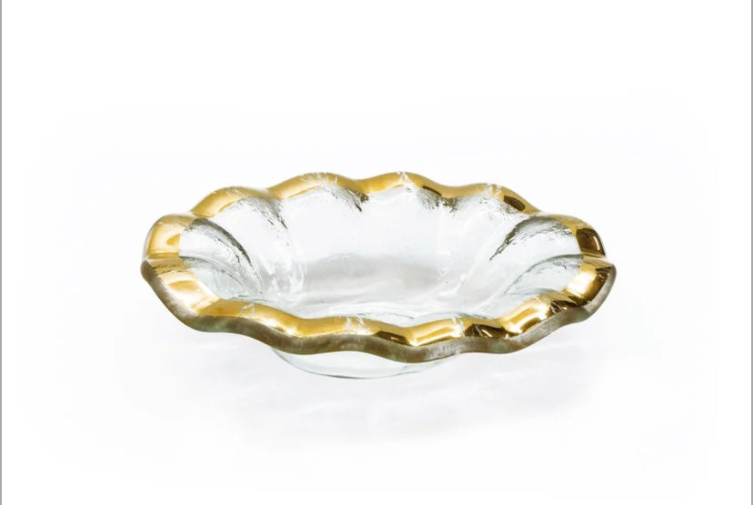 Ruffle Oval Dip Bowl