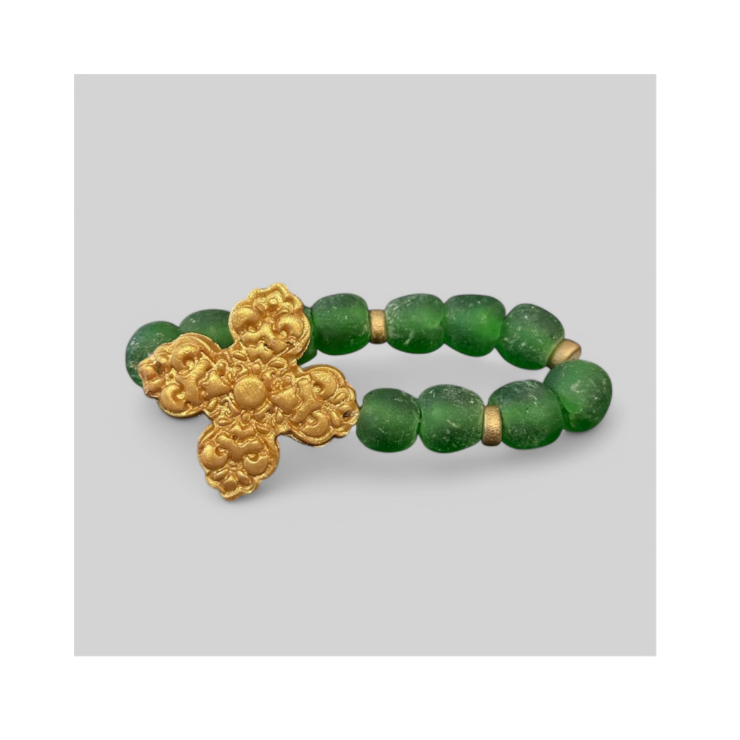 Green Glass Andrea Bracelet