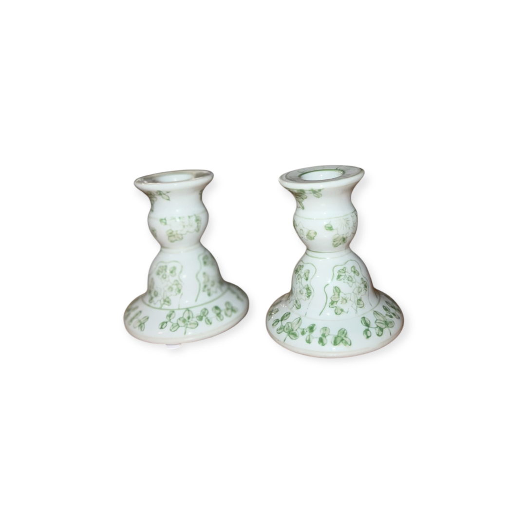 Green Candlesticks (set of 2) #1
