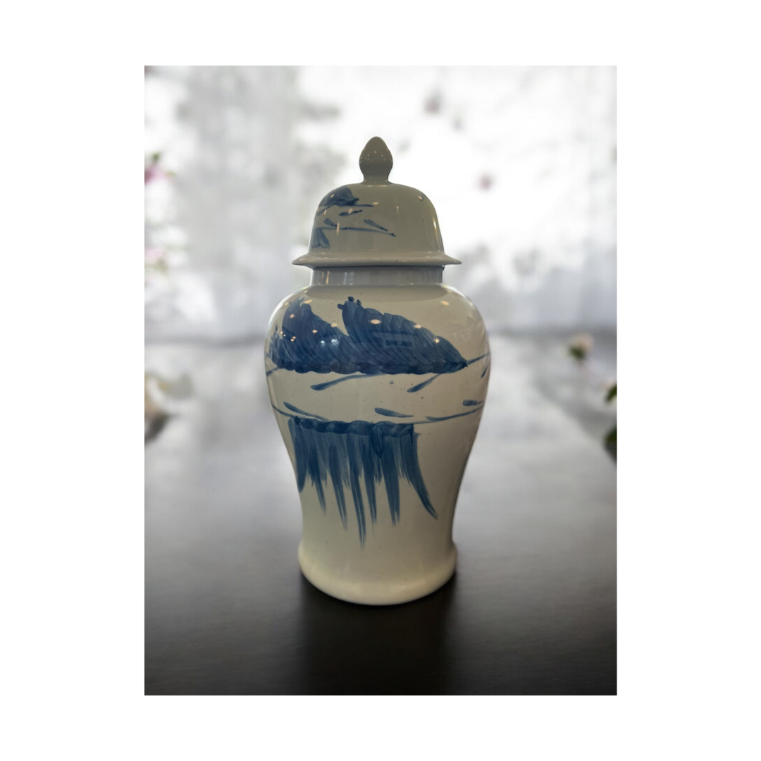 Large Blue & White Vase