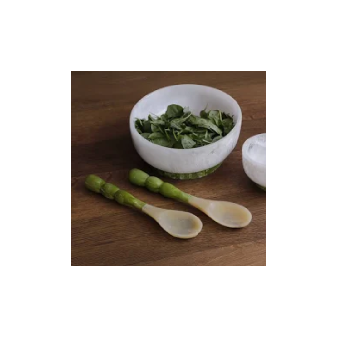 RESIN Rio Bubble Salad Servers (Green)
