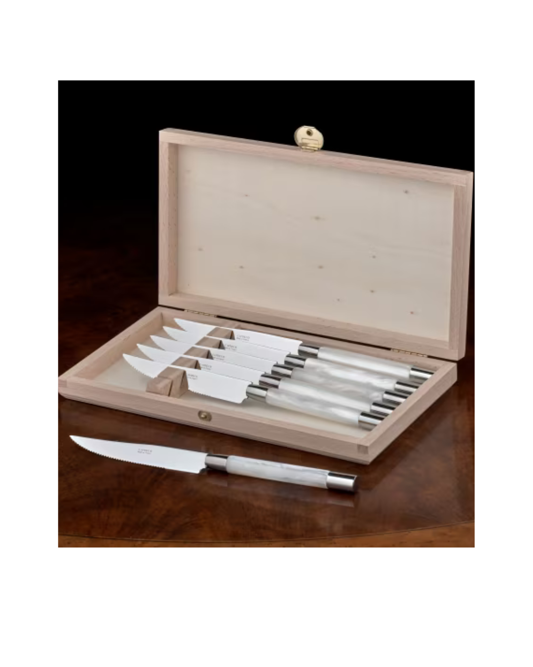 White Steak Knives (set of 6)