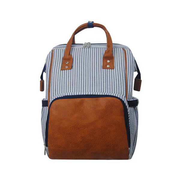 Seersucker Baby Backpack