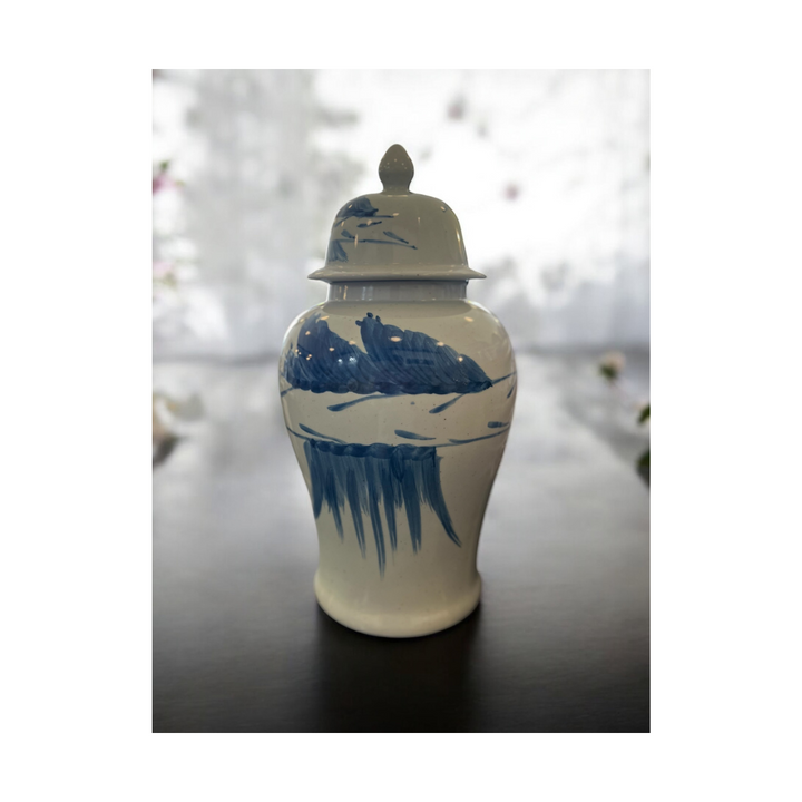 Large Blue & White Vase