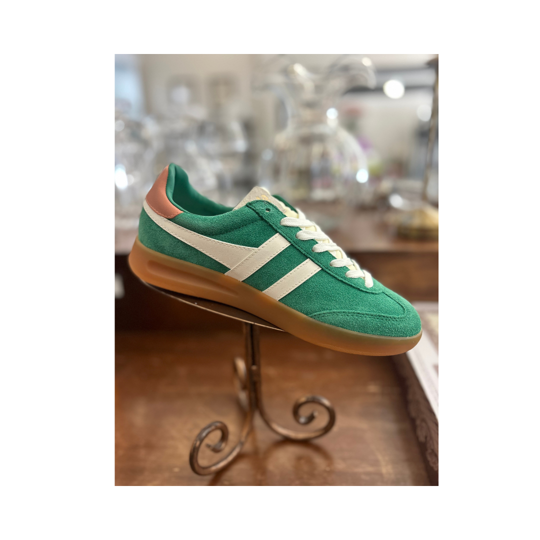 Gola Cyclone Trainer Emerald/Off White/Terracotta/Gum