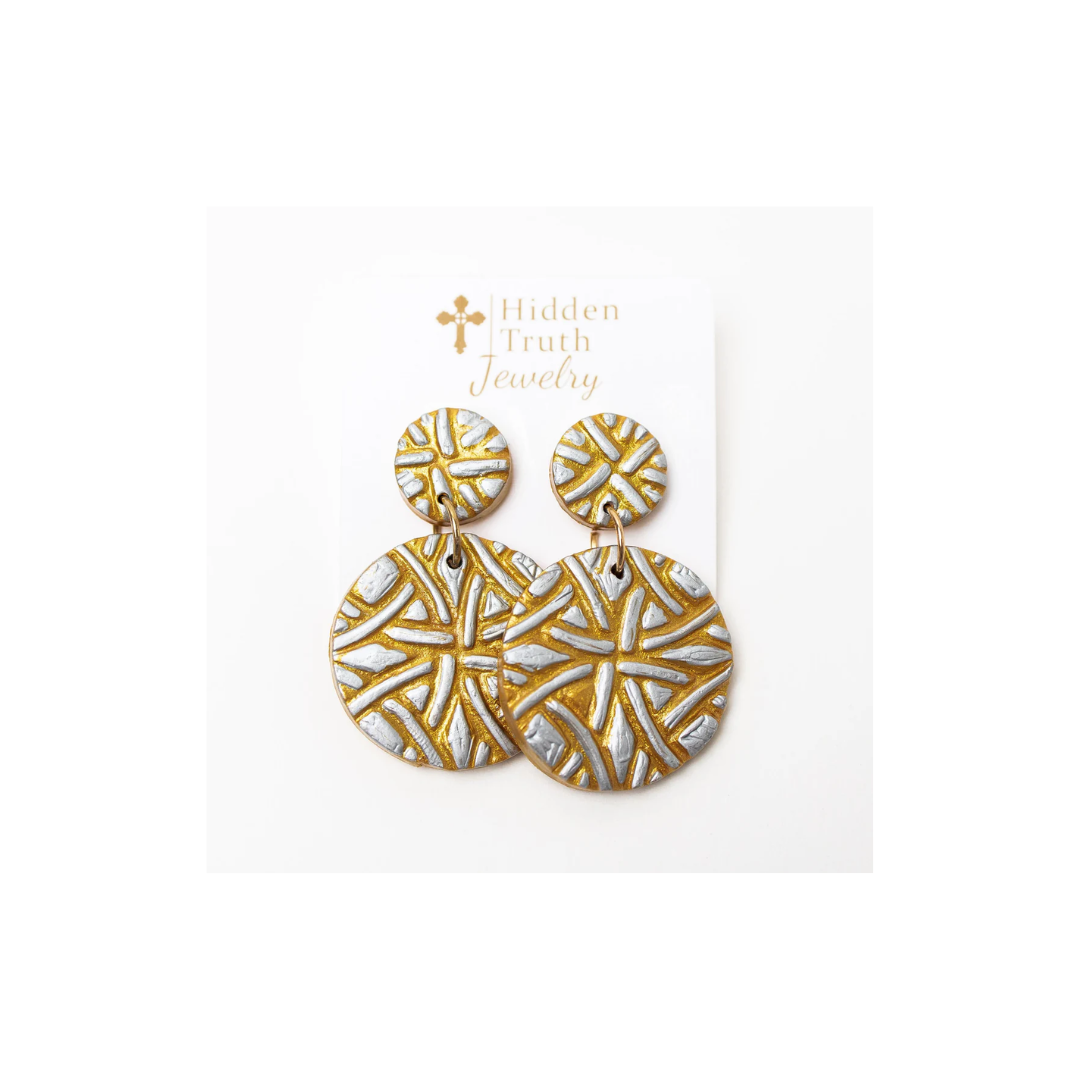 Silver & Gold Louise Double Dangles
